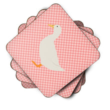Load image into Gallery viewer, American Pekin Duck Pink Check Foam Coaster  BB7860FC