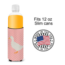 Load image into Gallery viewer, American Pekin Duck Pink Check   Hugger for slim cans