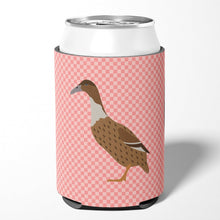 Load image into Gallery viewer, Dutch Hook Bill Duck Pink Check Can or Bottle Hugger BB7861CC