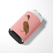 Load image into Gallery viewer, Dutch Hook Bill Duck Pink Check Can or Bottle Hugger BB7861CC