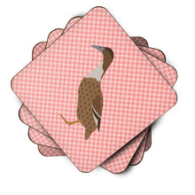 Load image into Gallery viewer, Dutch Hook Bill Duck Pink Check Foam Coaster  BB7861FC