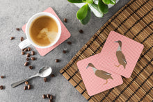 Load image into Gallery viewer, Dutch Hook Bill Duck Pink Check Foam Coaster  BB7861FC