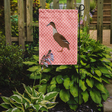 Load image into Gallery viewer, Dutch Hook Bill Duck Pink Check Garden Flag - Outdoor Decorative Yard Flag