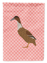 Load image into Gallery viewer, Dutch Hook Bill Duck Pink Check Garden Flag - Outdoor Decorative Yard Flag