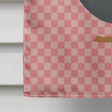 Load image into Gallery viewer, Blue Swedish Duck Pink Check Flag Canvas House Size BB7862CHF