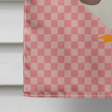 Load image into Gallery viewer, Saxony Sachsenente Duck Pink Check Flag Canvas House Size BB7863CHF