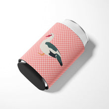 Load image into Gallery viewer, Muscovy Duck Pink Check Can or Bottle Hugger BB7864CC