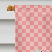 Load image into Gallery viewer, Muscovy Duck Pink Check Flag Canvas House Size BB7864CHF