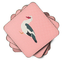 Load image into Gallery viewer, Muscovy Duck Pink Check Foam Coaster  BB7864FC