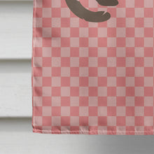 Load image into Gallery viewer, Russian or European Mink Pink Check Flag Canvas House Size BB7868CHF