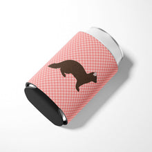 Load image into Gallery viewer, Sable Marten Pink Check Can or Bottle Hugger BB7869CC