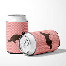 Load image into Gallery viewer, Sable Marten Pink Check Can or Bottle Hugger BB7869CC
