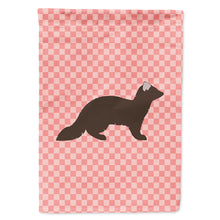 Load image into Gallery viewer, Sable Marten Pink Check Flag Canvas House Size BB7869CHF