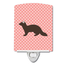 Load image into Gallery viewer, Sable Marten Pink Check Ceramic Night Light BB7869CNL