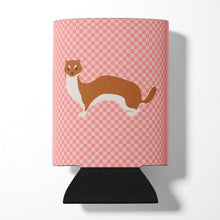 Load image into Gallery viewer, Weasel Pink Check Can or Bottle Hugger BB7870CC