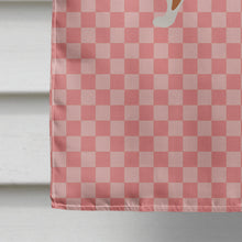 Load image into Gallery viewer, Weasel Pink Check Flag Canvas House Size BB7870CHF