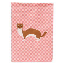 Load image into Gallery viewer, Weasel Pink Check Flag Canvas House Size BB7870CHF
