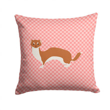Load image into Gallery viewer, Weasel Pink Check Throw Pillow - 14x14 Decorative Pillow – Art for Your Home &amp; Patio BB7870PW1414