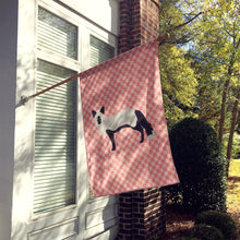 Load image into Gallery viewer, Silver Fox Pink Check Flag Canvas House Size BB7871CHF