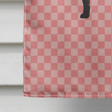 Load image into Gallery viewer, Silver Fox Pink Check Flag Canvas House Size BB7871CHF
