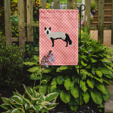 Load image into Gallery viewer, Silver Fox Pink Check Garden Flag - Outdoor Decorative Yard Flag