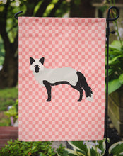 Load image into Gallery viewer, Silver Fox Pink Check Garden Flag - Outdoor Decorative Yard Flag