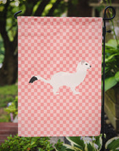 Load image into Gallery viewer, Stoat Short-tailed Weasel Pink Check Garden Flag - Outdoor Decorative Yard Flag