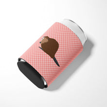 Load image into Gallery viewer, Eurasian Beaver Pink Check Can or Bottle Hugger BB7873CC