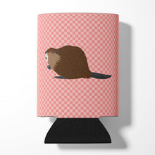 Load image into Gallery viewer, Eurasian Beaver Pink Check Can or Bottle Hugger BB7873CC