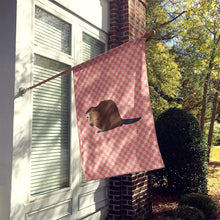 Load image into Gallery viewer, Eurasian Beaver Pink Check Flag Canvas House Size BB7873CHF