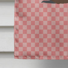 Load image into Gallery viewer, Eurasian Beaver Pink Check Flag Canvas House Size BB7873CHF