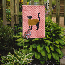 Load image into Gallery viewer, Yellow-Throated Marten Pink Check Garden Flag - Outdoor Decorative Yard Flag