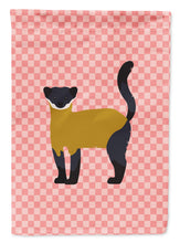 Load image into Gallery viewer, Yellow-Throated Marten Pink Check Garden Flag - Outdoor Decorative Yard Flag