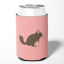 Load image into Gallery viewer, Chinchilla Pink Check Can or Bottle Hugger BB7875CC