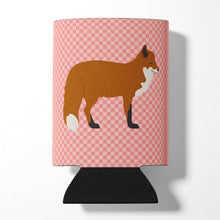 Load image into Gallery viewer, Red Fox Pink Check Can or Bottle Hugger BB7876CC