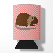 Load image into Gallery viewer, Coypu Nutria River Rat Pink Check Can or Bottle Hugger BB7879CC