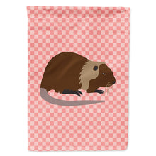 Load image into Gallery viewer, Coypu Nutria River Rat Pink Check Flag Canvas House Size BB7879CHF