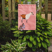 Load image into Gallery viewer, Alpine Goat Pink Check Garden Flag - Outdoor Decorative Yard Flag BB7880GF