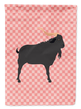 Load image into Gallery viewer, Verata Goat Pink Check Garden Flag - Outdoor Decorative Yard Flag