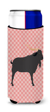 Load image into Gallery viewer, Verata Goat Pink Check   Hugger for slim cans
