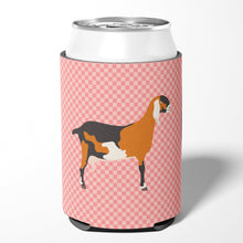 Load image into Gallery viewer, Anglo-nubian Nubian Goat Pink Check Can or Bottle Hugger BB7883CC