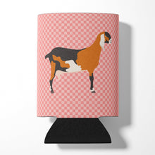 Load image into Gallery viewer, Anglo-nubian Nubian Goat Pink Check Can or Bottle Hugger BB7883CC