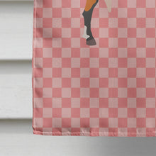Load image into Gallery viewer, Anglo-nubian Nubian Goat Pink Check Flag Canvas House Size BB7883CHF
