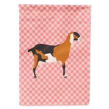 Load image into Gallery viewer, Anglo-nubian Nubian Goat Pink Check Flag Canvas House Size BB7883CHF