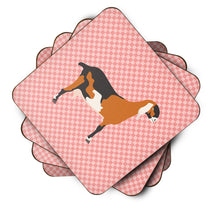 Load image into Gallery viewer, Anglo-nubian Nubian Goat Pink Check Foam Coaster  BB7883FC