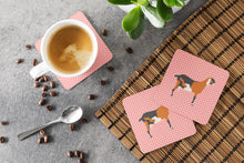 Load image into Gallery viewer, Anglo-nubian Nubian Goat Pink Check Foam Coaster  BB7883FC