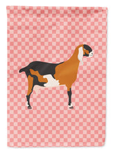 Load image into Gallery viewer, Anglo-nubian Nubian Goat Pink Check Garden Flag - Outdoor Decorative Yard Flag