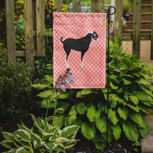 Load image into Gallery viewer, Black Bengal Goat Pink Check Garden Flag - Outdoor Decorative Yard Flag