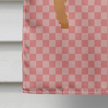 Load image into Gallery viewer, American Lamancha Goat Pink Check Flag Canvas House Size BB7885CHF