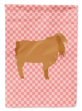 Load image into Gallery viewer, American Lamancha Goat Pink Check Garden Flag - Outdoor Decorative Yard Flag